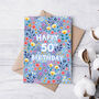 50th Birthday Card For Women, Floral 50th Card, For Her, thumbnail 3 of 4