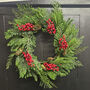 Casewick Pine And Berry Luxury Faux Christmas Wreath, thumbnail 1 of 2