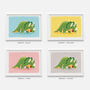 Personalised Dinosaur Name Print Featuring Triceratops, thumbnail 9 of 10