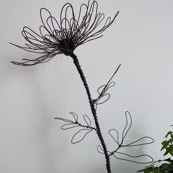 Handmade Wire Chrysanthemum Bloom, 8 of 9