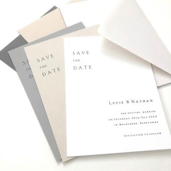 The Minimalist Save The Date Cards, 2 of 10