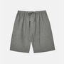 Men's Whitby Jet Herringbone Brushed Cotton Shorts, thumbnail 2 of 2