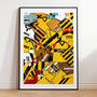 Hull City Football Shirt Mash Up Print, thumbnail 1 of 3