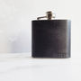 Engraved Leather Hip Flask With Date, thumbnail 1 of 5