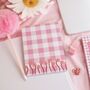 Pink Gingham Self Care Notepad Gift Set, thumbnail 8 of 10
