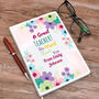 Personalised Thank You Teacher Floral Design Note Book, thumbnail 1 of 2