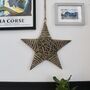 Wicker Star Christmas Wreath Decoration, thumbnail 3 of 6