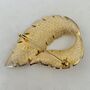 Genuine 1960s Goldplated Leaf Brooch, thumbnail 6 of 6
