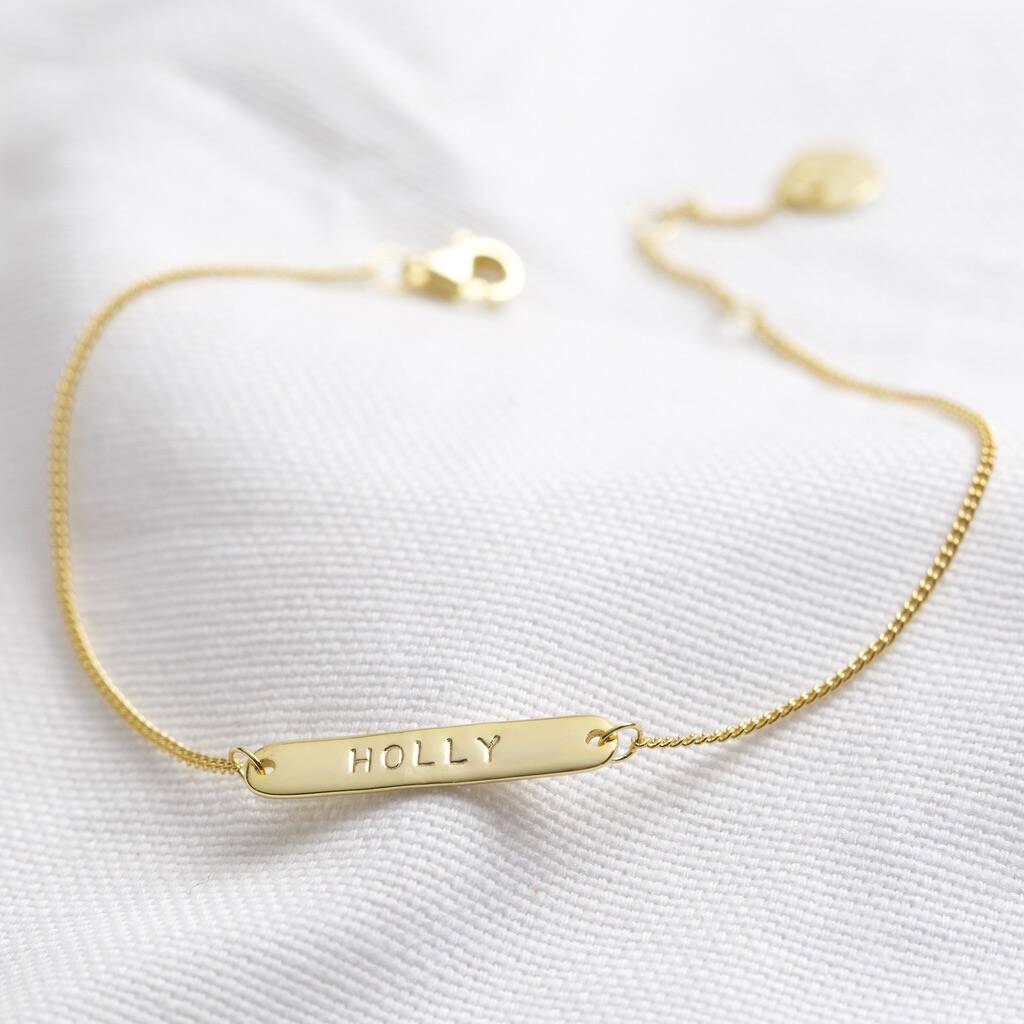 Personalised Sterling Silver Id Bracelet By Lisa Angel