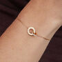 Personalised Crystal Intertwined Chain Bracelet, thumbnail 1 of 3