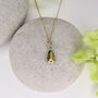 Solid 14ct Gold Sunflower Seed Necklace, thumbnail 3 of 6