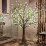 Small Illuminated LED Mid White Tree With Leaves, thumbnail 1 of 3