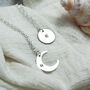 Personalised Name Crescent Moon Silver Necklace, thumbnail 9 of 10