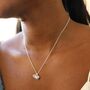 Heart And Moonstone Pendant Necklace, thumbnail 4 of 11