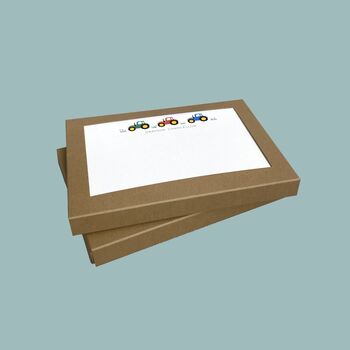 Personalised Tractor Correspondence Cards / Notelets, 6 of 6