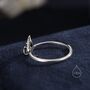 Sterling Silver Bird Skull Ring, Adjustable Size, thumbnail 6 of 11