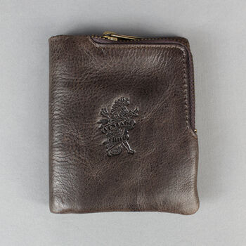 'Lander' Men's Leather Bi Fold Wallet In Chestnut, 4 of 12
