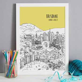 Personalised Brisbane Print, 4 of 10