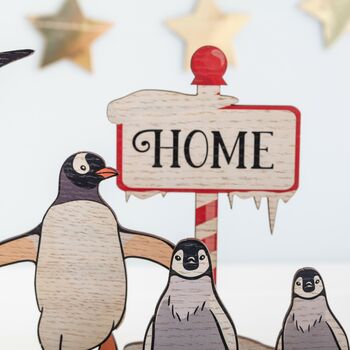 Personalised Penguin Scene In Different Family Sizes, 4 of 4