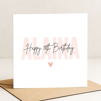 Personalised 18th Birthday Card For Her, 2 of 8
