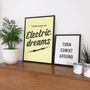 Together In Electric Dreams Typographic Print, thumbnail 8 of 8