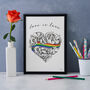 Love Is Love Print, Gay Pride, Supporting Lgbt, thumbnail 2 of 4