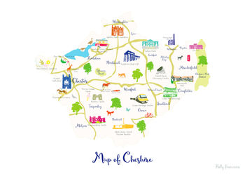 Map Of Cheshire, 6 of 8