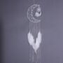 Moon Dream Catcher Gift For Girl's Room Deco For New Born Baby, thumbnail 3 of 5