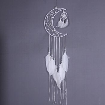 Moon Dream Catcher Gift For Girl's Room Deco For New Born Baby, 3 of 5
