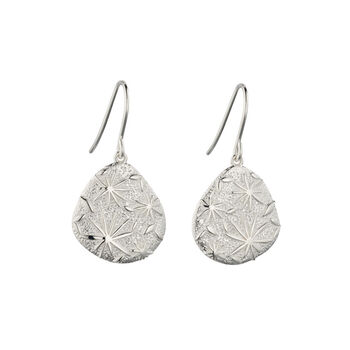 Sterling Silver Fossil Drop Earrings, 4 of 8