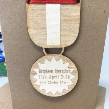 Personalised Congratulations Race Time Medal, 7 of 12