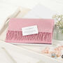 Personalised Pink Pure Cashmere Scarf, thumbnail 1 of 8