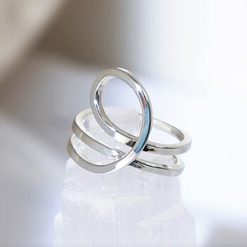 Musical Note Sterling Silver Ring, 3 of 5