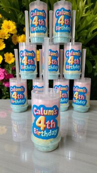 Personalised Candy Floss Push Pops X10 Fairground Party, 5 of 9