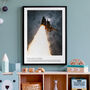 Space Rocket Launch Home Art Print, thumbnail 1 of 7