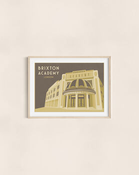 Brixton Academy London Travel Poster Art Print, 3 of 6