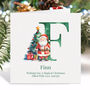 Personalised Green Initial Christmas Card, thumbnail 5 of 8