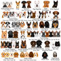 Dog Breed ID Tag Personalised Realistic Illustrations, thumbnail 5 of 12