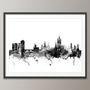 Aberdeen Skyline Cityscape Black And White, thumbnail 3 of 5