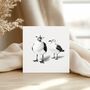 Seagull With Chips Greeting Card, thumbnail 3 of 6