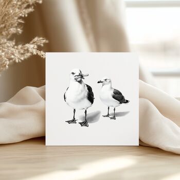 Seagull With Chips Greeting Card, 3 of 6