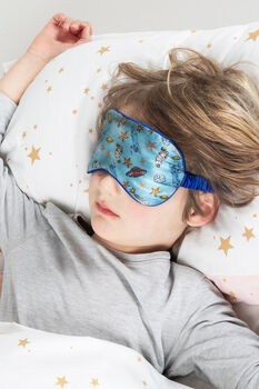 Kids 100% Silk Hand Illustrated Sleep Mask, 12 of 12