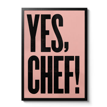Yes Chef! Typographic Print, 7 of 10