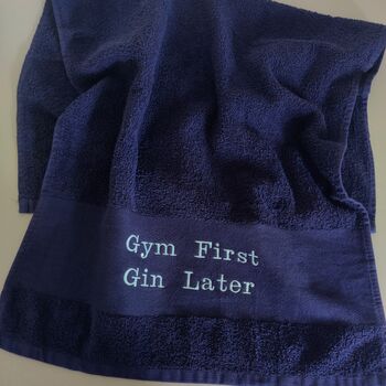 Personalised Premium Cotton Sports Gym Towel, 2 of 12