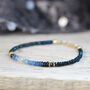 Ombre Blue Sapphire Bracelet In Silver Or Gold, thumbnail 6 of 11