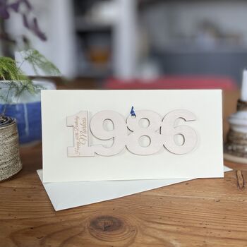 Personalised 40th Birthday 1986 Year Card, 10 of 10