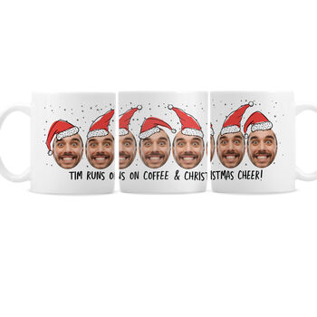 Personalised Santa Photo Christmas Mug – Stocking Filler And Secret Santa Gift, 6 of 6
