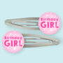 Birthday Girl Hair Clips, thumbnail 2 of 4