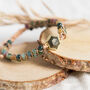Natural Indian Agate And Pyrite Stone Bracelet, thumbnail 4 of 8