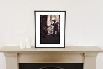 Young Boy And Grandad On Balcony Photographic Art Print, 2 of 4